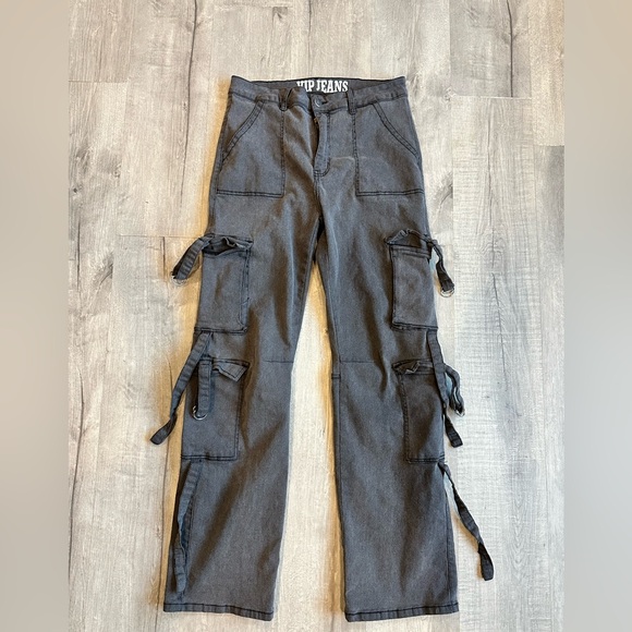 VIP Pants - VIP Jeans Women’s Black Cargo Pants Size 13/31